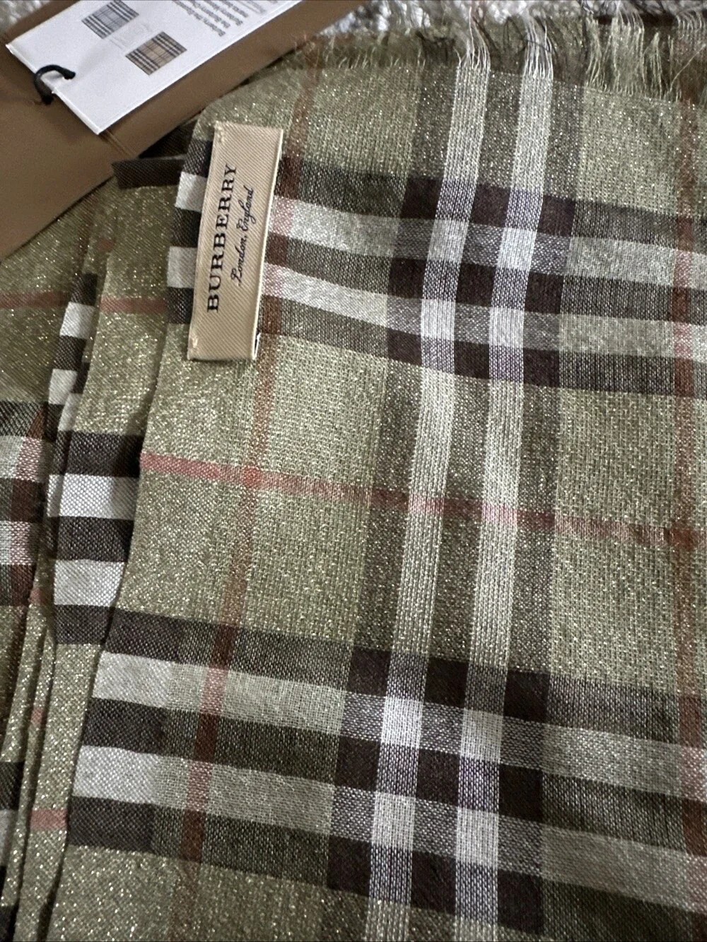 Auth. New Burberry Uni Women's Olive #256958B26B